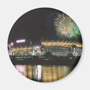 Cleveland Browns Football Stadium Firewords Magnet