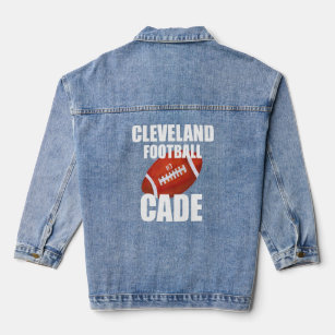 Cleveland Cade York Football Souvenir Rookie Kicke Denim Jacket