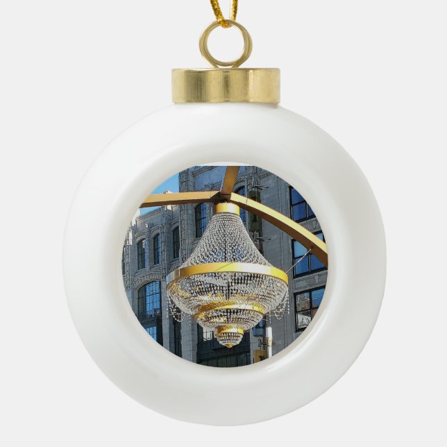 Cleveland Chandelier Christmas Ornament (Front)
