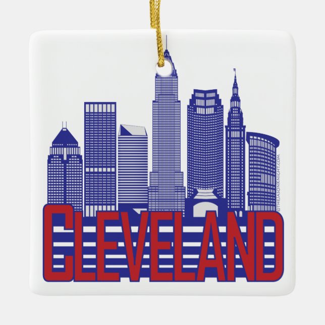 Cleveland City Colours Double-Sided Ornament (Front)