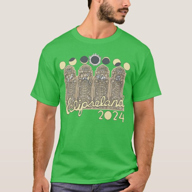 Cleveland Eclipseland T-Shirt (green) (Front)