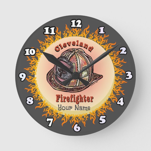 Cleveland  Firefighter  clock (Front)