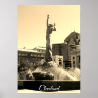 Cleveland Fountain (Sepia)