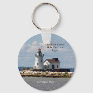 Cleveland Harbor Main Entrance Light key chain