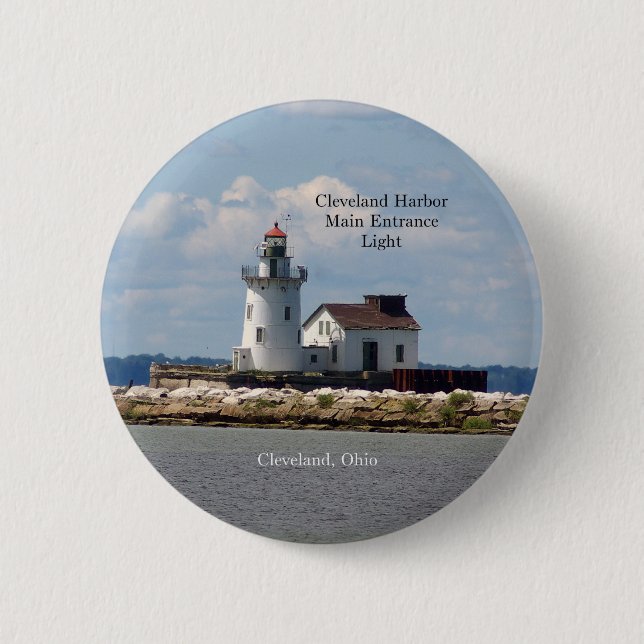 Cleveland Harbour Main Entrance Light button (Front)
