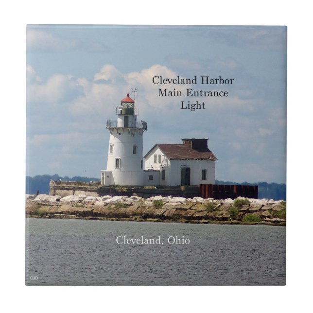 Cleveland Harbour Main Entrance Light tile (Front)