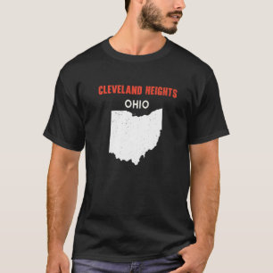CLEVELAND HEIGHTS Ohio USA State America Travel Oh T-Shirt