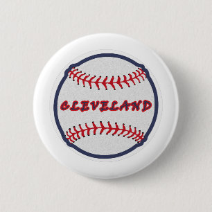 Cleveland Hometown Indian Tribe for Baseball Fans  6 Cm Round Badge