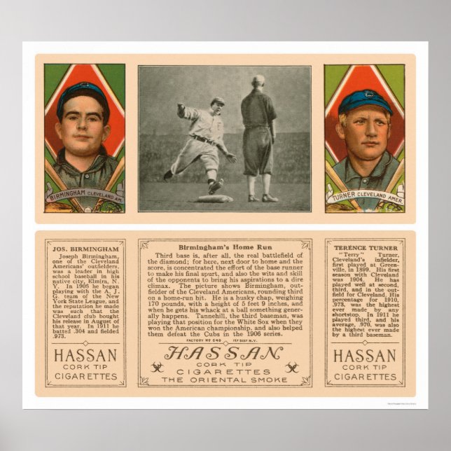 Cleveland Indians Baseball 1912 Poster (Front)