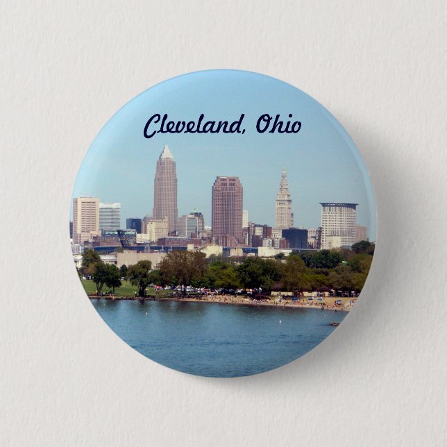 Cleveland (Lake View) 6 Cm Round Badge (Front)