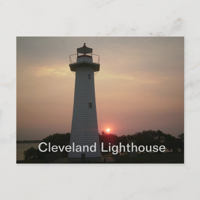 Cleveland Lighthouse Postcard (Front)