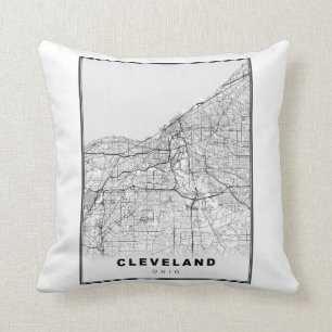 Cleveland Map Cushion