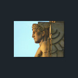 Cleveland OH Art Deco Wrapped Canvas<br><div class="desc">This iconic image is one of the Art Deco Bridge Guardians . This image comes in sepia,  black and white or colour and can have text added to personalise the artwork.This item comes in several sizes up to medium size- beyond medium size,  the image may be blurry.</div>