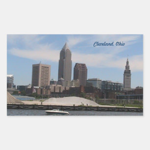Cleveland OH Skyline Sticker