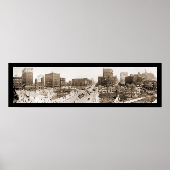 Cleveland, OH Square Photo 1912 Poster (Front)