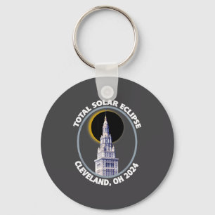 Cleveland Ohio 2024 Total Solar Eclipse Path Of To Key Ring