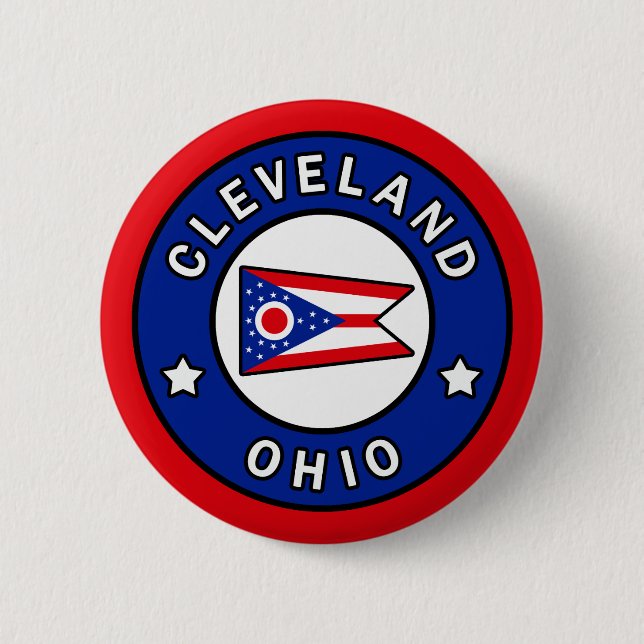 Cleveland Ohio 6 Cm Round Badge (Front)