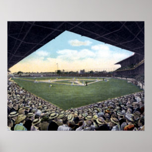 Cleveland Ohio Baseball Stadium Poster