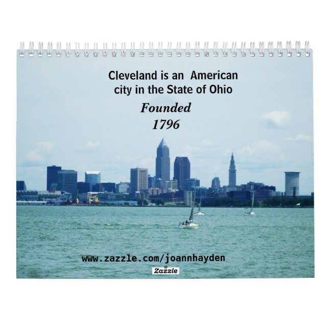 CLEVELAND,OHIO calendar (Back)
