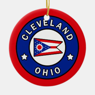 Cleveland Ohio Ceramic Tree Decoration