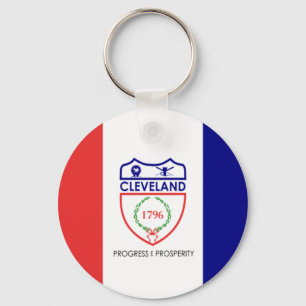Cleveland (Ohio) City flag Keychain