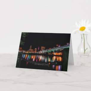 Cleveland Ohio cityscape Card