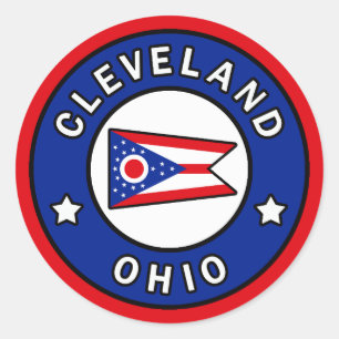 Cleveland Ohio Classic Round Sticker