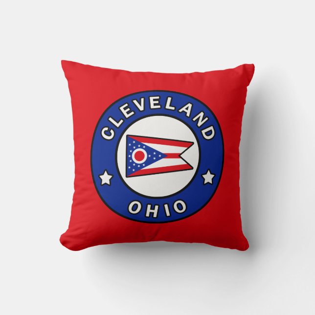 Cleveland Ohio Cushion (Front)