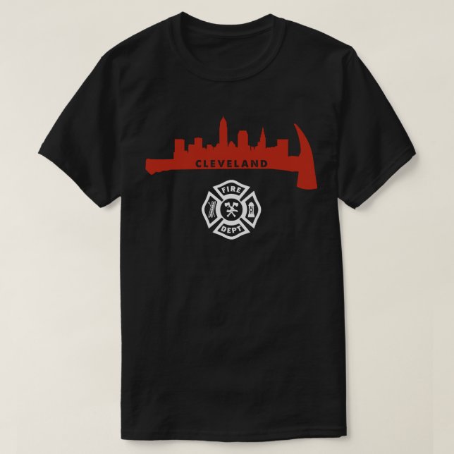 Cleveland Ohio Division of Fire Firefighter Rescue T-Shirt (Design Front)