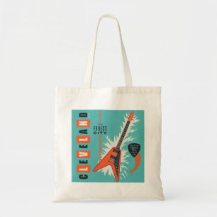 Cleveland Ohio Electric Guitar Tote Bag