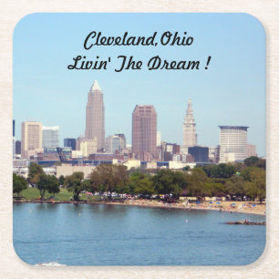 Cleveland, Ohio Lake View Paper Coaster