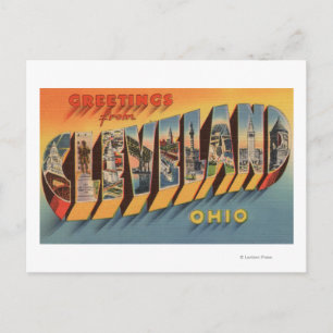 Cleveland, Ohio - Large Letter Scenes 2 Postcard
