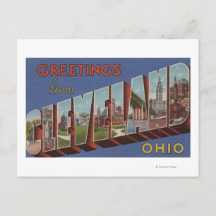 Cleveland, Ohio - Large Letter Scenes 3 Postcard