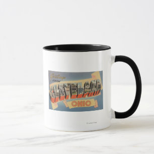 Cleveland, Ohio - Large Letter Scenes Mug