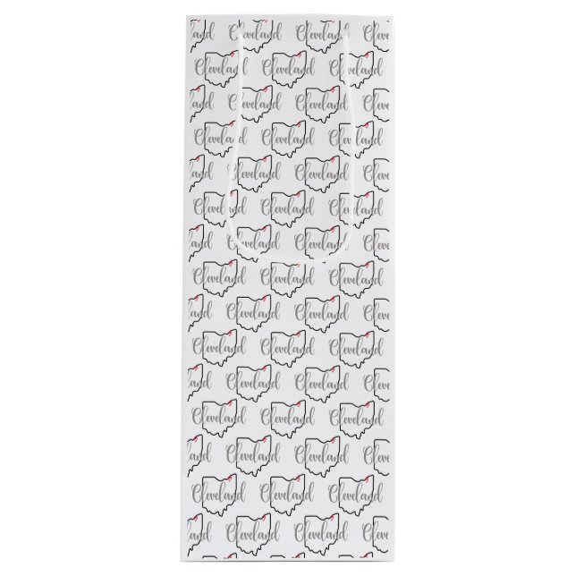 Cleveland Ohio Love Wine Gift Bag (Front)