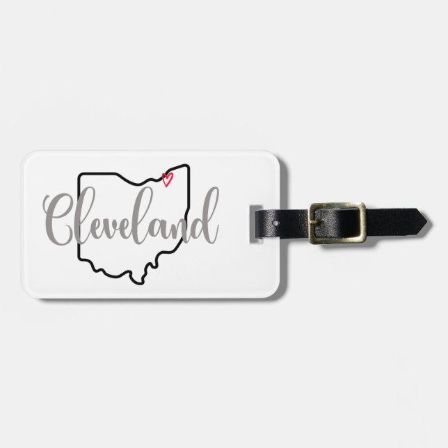 Cleveland Ohio Luggage Tag (Front Horizontal)