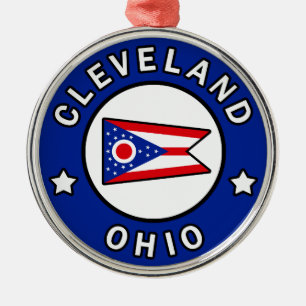 Cleveland Ohio Metal Tree Decoration