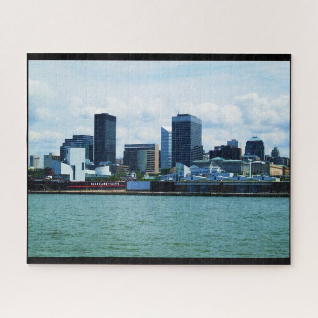 CLEVELAND OHIO ON LAKE ERIE JIGSAW PUZZLE (Horizontal)