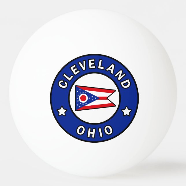 Cleveland Ohio Ping Pong Ball (Front)
