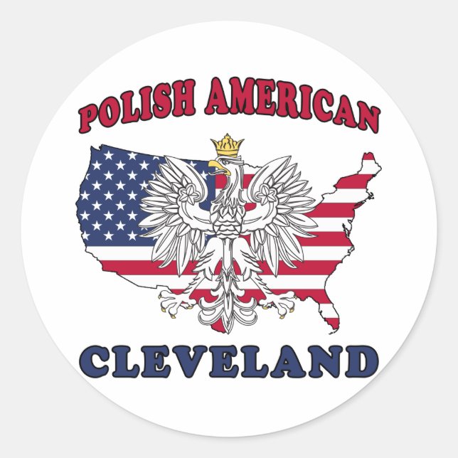 Cleveland Ohio Polish Classic Round Sticker (Front)