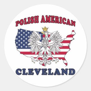 Cleveland Ohio Polish Classic Round Sticker