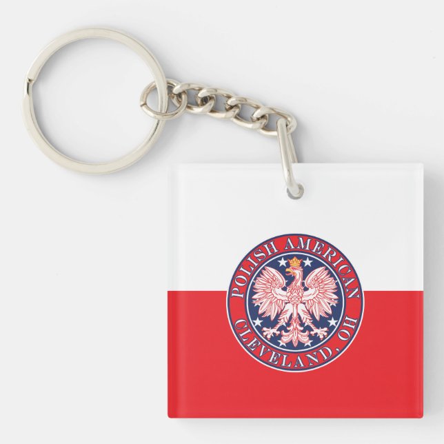 Cleveland Ohio Polish Key Ring (Front)