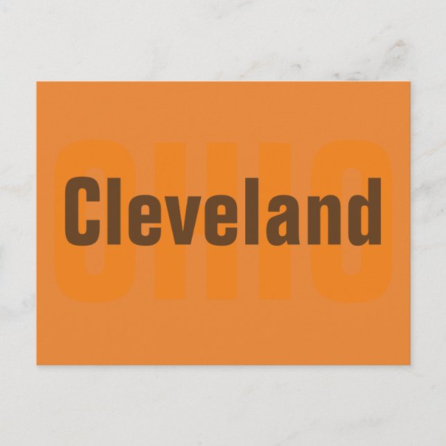 Cleveland, Ohio Postcard (Front)