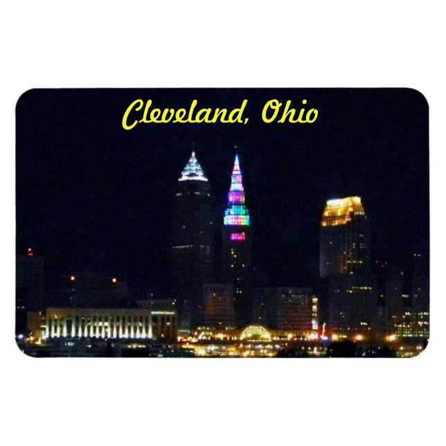 Cleveland, Ohio Rainbow Tower Magnet (Horizontal)