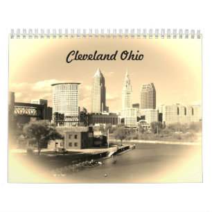 Cleveland Ohio Sepia Calendar