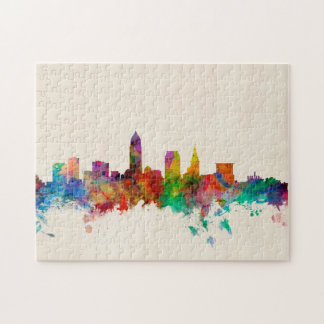 Cleveland Ohio Skyline Cityscape Jigsaw Puzzle