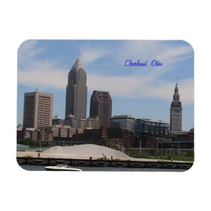 Cleveland, Ohio Skyline Fridge Magnet