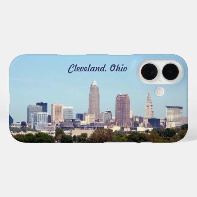 Cleveland, Ohio Skyline iPhone Case (Back (Horizontal))