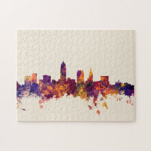 Cleveland Ohio Skyline Jigsaw Puzzle