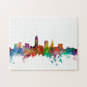Cleveland Ohio Skyline Jigsaw Puzzle